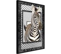 Poster et affiche - Zebra in the Frame - 40x60 Artgeist (37614) NOIR