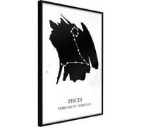 Poster et affiche - Zodiac: Pisces I - 40x60 Artgeist (37938) NOIR G