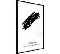Poster et affiche - Zodiac: Scorpio I - 40x60 Artgeist (38010) NOIR