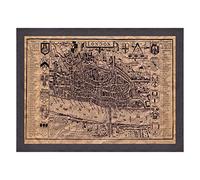Poster et impression avec cadre moderne - Londres carte ancienne (399)