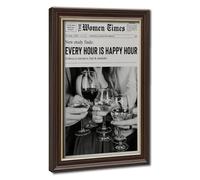 Poster « Every Hour Is Happy Hour » (2) - Impression sur toile - Décoration de chambre à coucher, bureau, chambre, cadeau - 61 x 91,4 cm (L x l)