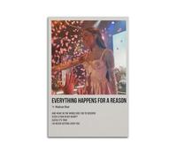 Poster « Everything Happens for A Reason » de Madison Beer - Décoration murale esthétique pour salon, chambre à coucher - 20 x 30 cm - Style sans cadre