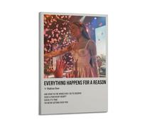Poster « Everything Happens for A Reason » de Madison Beer - Décoration murale esthétique pour salon, chambre à coucher - 40 x 60 cm - Style cadre