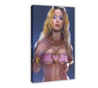 Poster exclusif sur toile représentant la chanteuse charismatique Zara Larsson - Décoration murale pour salon, chambre à coucher - 30 x 45 cm