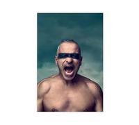 Poster exclusif sur toile représentant le chanteur Eros Ramazzotti - Décoration murale pour salon, chambre à coucher - 30 x 45 cm