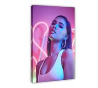 Poster exclusif sur toile représentant Madison de la chanteuse populaire Madison - Décoration murale pour salon, chambre à coucher - 30 x 45 cm