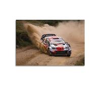 Poster Extreme Off-Road Motor Rally pour Rallye WRC du Portugal Toyota Yaris WRC de Toyota Gazoo Poster décoratif sur toile Poster mural et image d'art moderne Décoration de chambre familiale Pos