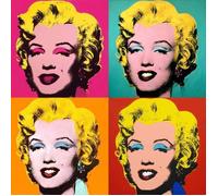 Poster - FABULOUS BIJOUX - Andy Warhol - Portrait Marilyn Monroe - 31cm x 31cm - Pop Art 60's