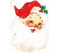 Poster - FABULOUS BIJOUX - Santa Claus Vintage - 31cm x 41cm - Décoration murale - Haute qualité
