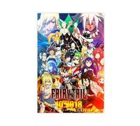Poster Fairy Tail (3) sur toile pour décoration de chambre à coucher, paysage sportif, décoration de bureau, chambre, cadeau, sans cadre, 30 x 45 cm