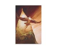 Poster fantastique de Frank Frazetta (11) - Impression sur toile - Décoration murale d'intérieur moderne - 50 x 75 cm
