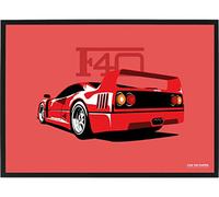 Poster Ferrari F40 sur poster - 50 x 70 cm - Voiture Poster Chambre d'enfant/Bureau