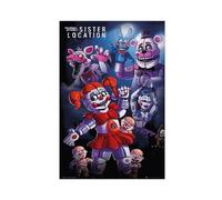 Poster Five Nights at Freddy's 17 sur toile - Décoration murale pour salon, chambre à coucher - Style sans cadre - 30 x 45 cm