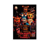 Poster « Five Nights at Freddy's » sur toile - Décoration de chambre à coucher - Paysage sportif - Décoration de bureau - Cadeau sans cadre - 30 x 45 cm