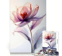 Poster Fleurs d'Iris Roses Puzzle de 1000 Pièces pour Adolescents Jeu de Logique Solide et Amusant Découpe de Précision (38x52cm)