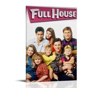 Poster Full House sur toile - Impression d'art mural esthétique pour chambre - 60 x 90 cm - Style cadre