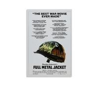 Poster Full Metal Jacket Movie Art Peinture décorative sur toile Art mural pour salon, chambre à coucher, art mural, impression d'image moderne, décoration de salle familiale, 60 x 90 cm