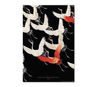 Poster Furisode With A Myriad Of Flying Cranes