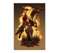 Poster Game Of Thrones House Of Dragon Fire And Blood