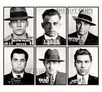Poster Gangster Notorious Gangster Mugshots 20,3 x 25,4 cm | Magnifique tasse mafia portrait collage | Collection Ultimate Wise Guys | Gangsters célèbres | Al Capone | John Dillinger | Whitey Bulger |