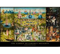Poster Garden of Earthly Delights Hieronymus Bosch (91,5cm x 61cm) + Un Poster Bora Bora en Cadeau!