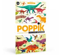 Poster Géant 32 Stickers Dinosaures Multi-coloured TU