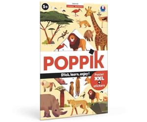 Poster géant 42 stickers La Savane - POPPIK