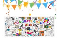 Poster Géant à Colorier Pour La Cérémonie De Graduation | Affiche à Dessiner Pour Le Diplôme Année 2026 76 x 183 cm, Table de Coloriage, pour l'école maternelle Maison Fête Rassemblement et Mur