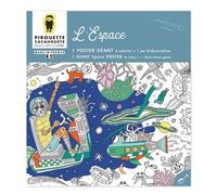 Poster geant - coloriage - l'espace