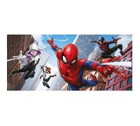 AG ART Poster géant - Disney Marvel Avengers Spiderman Miles Morales - 4 personnages qui volent- 202 cm x 90 cm Multicolors