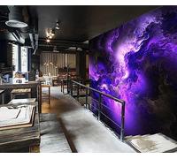 Poster Geant Mural Peintures murales de papier peint 3D Fantasy Purples Cloud Pattern, 120 * 80cm pour Salon Chambre d'enfants restaurant Décoration Murale