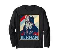 Poster Gengis Khan Empereur Mongol Manche Longue