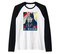 Poster Gengis Khan Empereur Mongol Manche Raglan