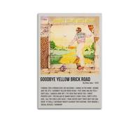 Poster Goodbye Yellow Brick Road par Elton John - Décoration murale pour chambre à coucher - 30 x 45 cm - Style sans cadre