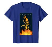 Poster Graphique AC/DC Music Band Bonfire T-Shirt, Enfant, Bleu Royal, 6 Ans
