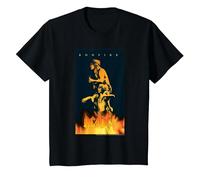Poster Graphique AC/DC Music Band Bonfire T-Shirt, Enfant, Noir, 6 Ans