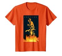 Poster Graphique AC/DC Music Band Bonfire T-Shirt, Enfant, Orange, 6 Ans