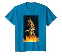 Poster Graphique AC/DC Music Band Bonfire T-Shirt, Enfant, Saphir, 8 Ans