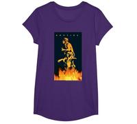 Poster Graphique AC/DC Music Band Bonfire T-Shirt, Fille, Violet, M