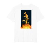 Poster Graphique AC/DC Music Band Bonfire T-Shirt, Homme Grandes Tailles, Blanc, 5X Tall