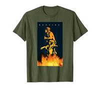 Poster Graphique AC/DC Music Band Bonfire T-Shirt, Homme, Olive, XL