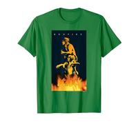 Poster Graphique AC/DC Music Band Bonfire T-Shirt, Homme, Vert Kelly, S