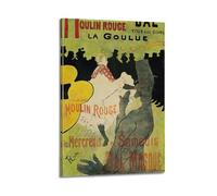 Poster Henri de Toulouse-Lautrec « Moulin Rouge Masquerade » - Impression artistique à suspendre - Décoration murale pour chambre à coucher - 20 x 30 cm