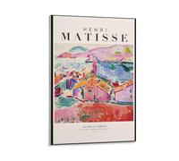 Poster Henri Matisse Vue de Collioure - Ligne abstraite d'Henri Matisse - Art minimaliste - Peinture murale - Décoration d'intérieur moderne - 40 x 60 cm