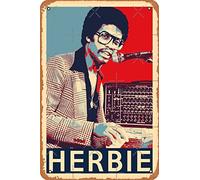 Poster Herbie Hancock Hope - Tailles du musicien de jazz - Affiche rétro en métal vintage 30,5 x 20,3 cm Décoration murale