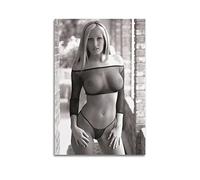 Poster Hot Girl - Modèle sexy et actrice - Gigapixel-art-scale-2_00x - Impression sur toile - Décoration murale moderne pour chambre à coucher - 30 x 45 cm