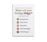 Poster « How Are You Feeling Today » - Impression sur toile pour salon, chambre à coucher - Style sans cadre - 40 x 60 cm