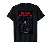 Poster Humoristique de Programmeur Informatique The Code That Never Ends T-Shirt