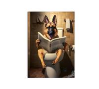 Poster Humoristique pour Wc Salle de Bain Decoration Murale Affiche Murale Impression Salle de Bain DrôLe Wc Photo Sans Cadre Photo 20x30cm Convient pour DéCorer Les Salons et Les Salles de Bains(E)