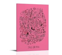 Poster imperméable à l'eau avec inscription « This Old Dog » - Impression de maison imperméable - Résistant à l'humidité - Facile à installer et à la décoloration - Style cadre 60 x 90 cm